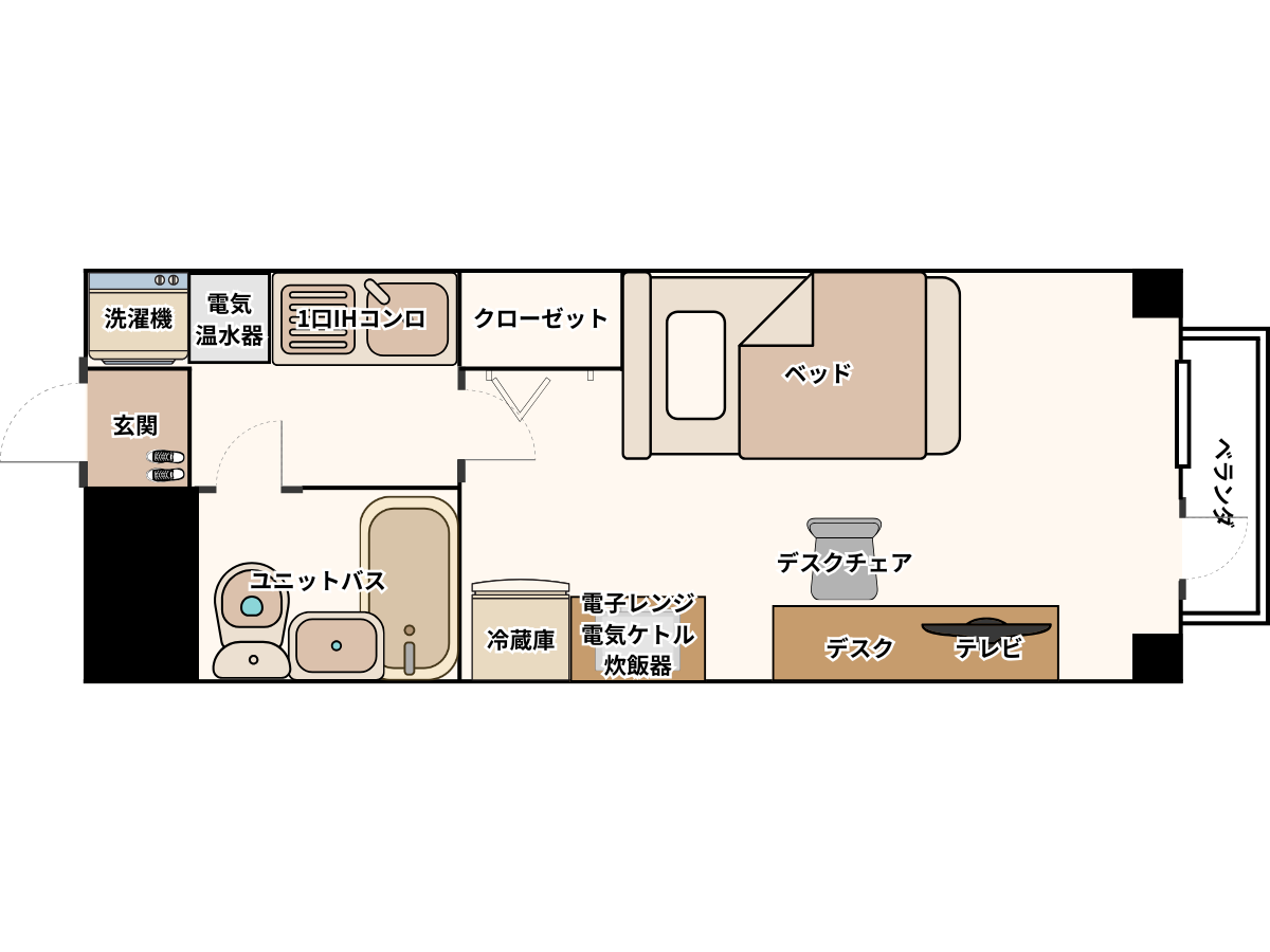 エリアワン函館末広の間取り写真