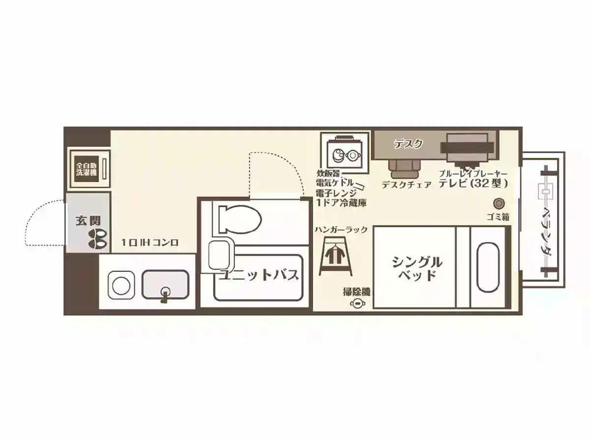 エリアワン堺東駅の間取り写真