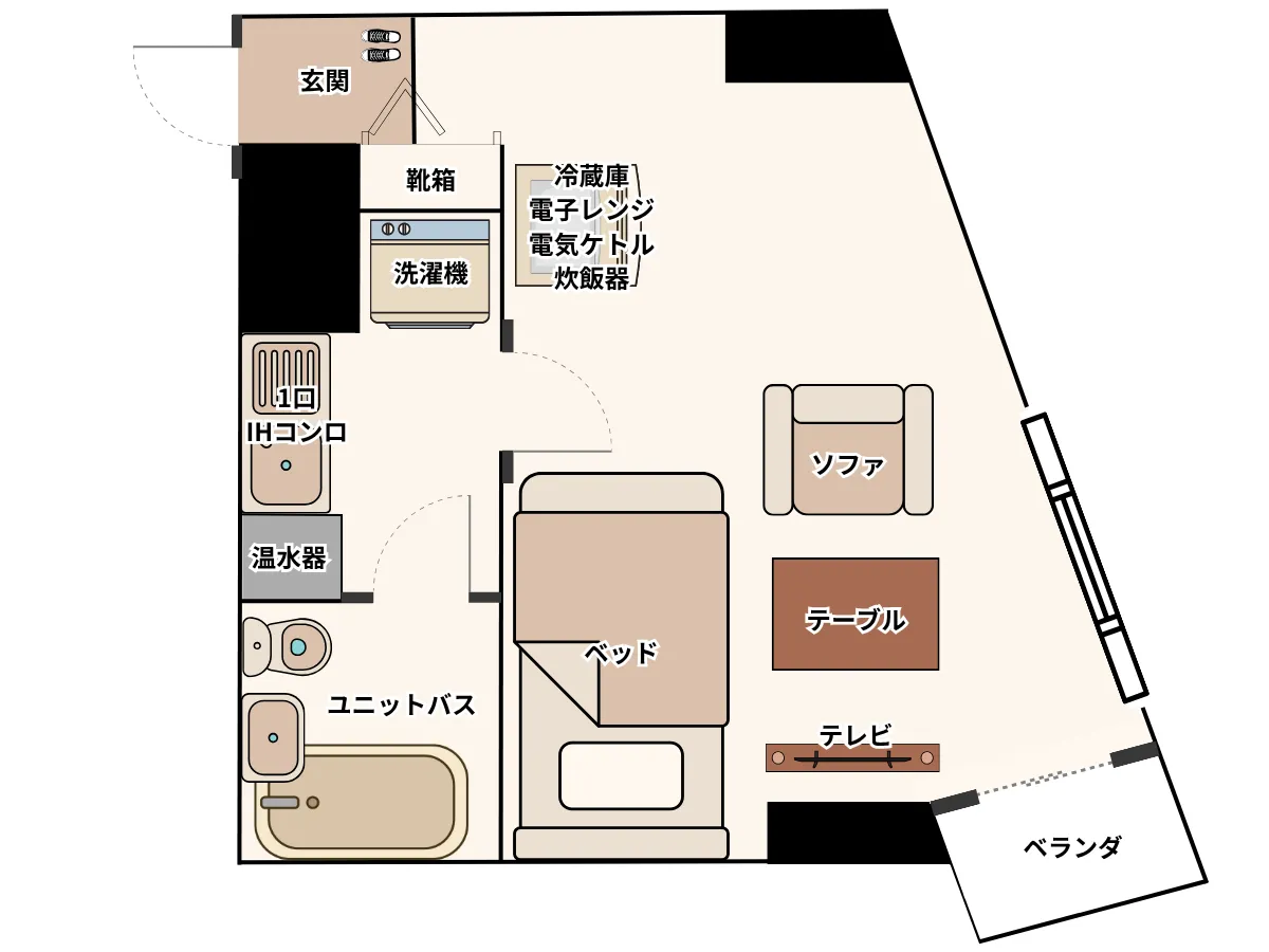 エリアワン鹿児島天文館の間取り写真
