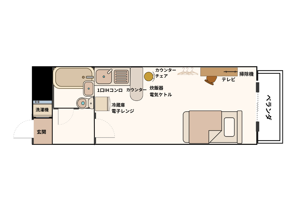 エリアワン徳島新内町の間取り写真